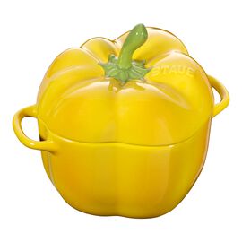 Staub Ceramique, 11 cm pepper Ceramic Cocotte yellow