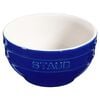 14 cm ceramic round Bowl, dark-blue,,large