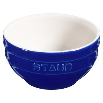 14 cm ceramic round Bowl, dark-blue,,large 1