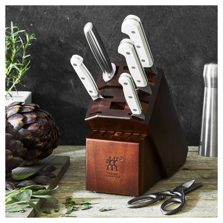 Pro le blanc, 7-pc, Block Set with Acacia Block, acacia, large 2