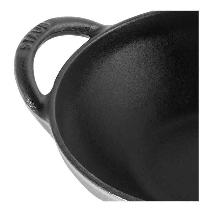 Cast Iron, 6.5-inch, Baby Wok, Graphite Grey, large 2