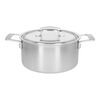 5.5 qt, 18/10 Stainless Steel, Dutch Oven with lid ,,large