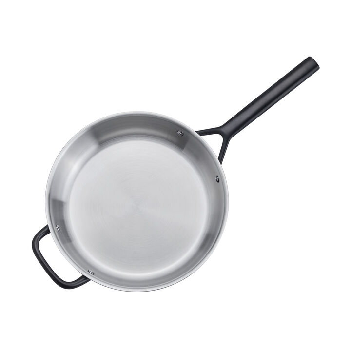 Milano Stainless Steel, 4 qt Saute Pan With Lid, Stainless Steel , large 3