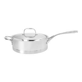 Demeyere Atlantis, 11-inch Sauté Pan with Helper Handle and Lid, 18/10 Stainless Steel 