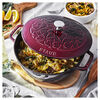 Cast Iron - Specialty Shaped Cocottes, 3.75 qt, Essential French Oven Lilly Lid, Grenadine, small 7