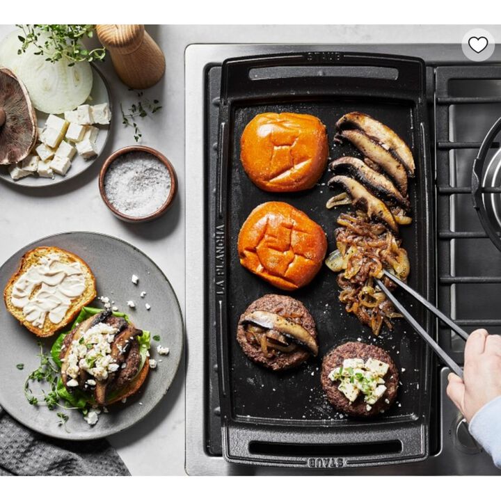 Cast Iron, 18.25 inch x 9.5-inch, Double Burner Griddle / Plancha, large 4