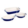 3-pc, Mixed Baking Dish Set, dark blue,,large