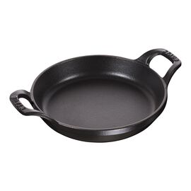 Staub Cast Iron - Baking Dishes & Roasters, 6-inch, round, Gratin Baking Dish, black matte