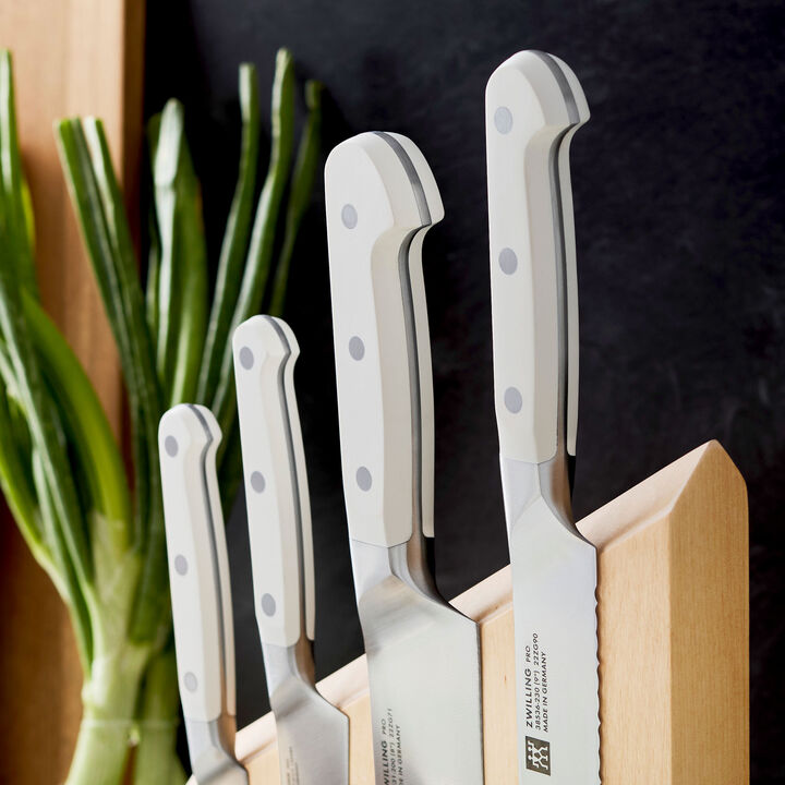 Pro le blanc, 5-pc, Knife block set, Natural, large 4