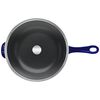Cast Iron - Fry Pans/ Skillets, 10-inch, Daily Pan With Glass Lid, Dark Blue, small 2