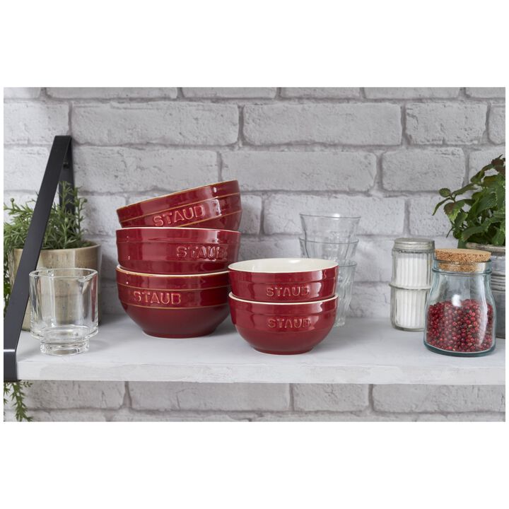 Ceramique, Schüssel 14 cm, rund, Antik-Kupfer, Keramik, large 4