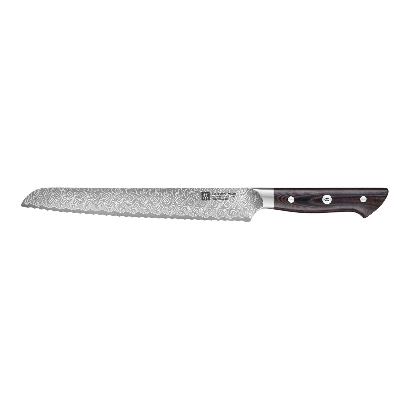 Couteau à pain 23 cm, Brun, Micarta,,large 1