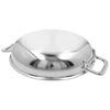 Multifunction 7, 24 cm / 9.5 inch 18/10 Stainless Steel Frying pan with 2 handles, small 3