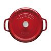 Cast Iron - Round Cocottes, 4 qt, Round, Cocotte, Cherry, small 2