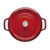 6.75 l cast iron round Cocotte, cherry - Visual Imperfections,,large