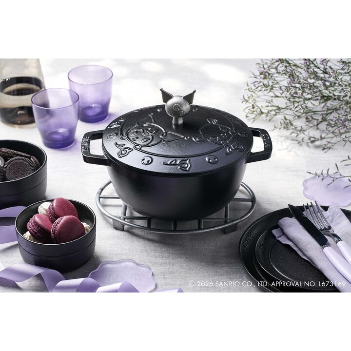 鋳物ホーロー鍋, Wa-NABE・フレンチオーブン Kuromi 20 cm, 鋳鉄, large 4