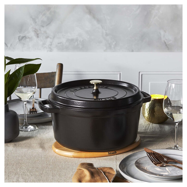 La Cocotte, Cocotte 26 cm / 5,25 l, Rond, Zwart, large 2