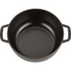 3.6 l cast iron round French oven, black,,large