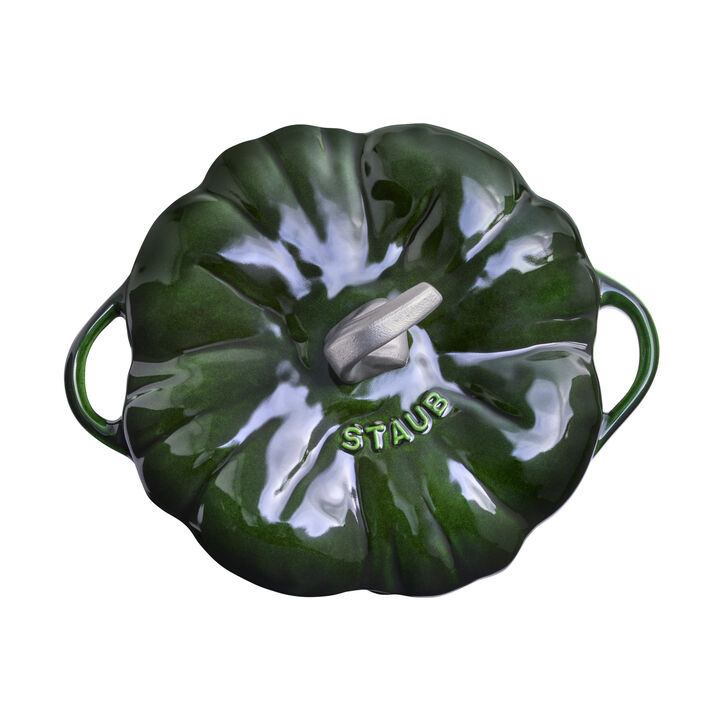 Cast Iron, 3.5 qt, Pumpkin, Dutch Oven With Stainless Steel Knob, Basil, large 3