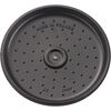 3.25 l cast iron round Saute pan, black,,large