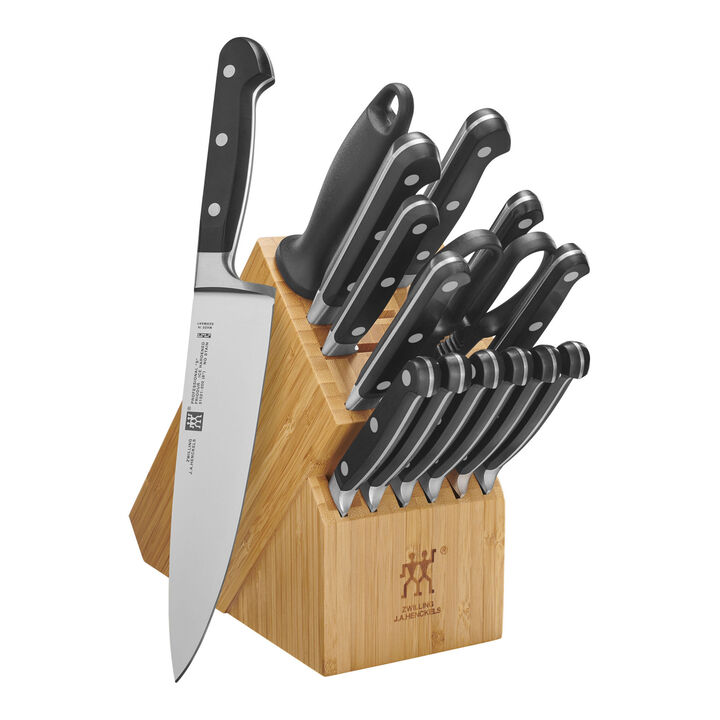 Professional S, 16-pc, Knife block set, brown, large 1
