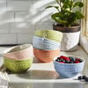 Ceramique, 6-pc, Bowl set macaron, mixed colors, small 2