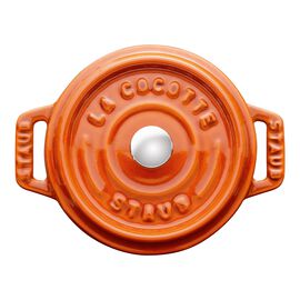 Staub Cast Iron - Minis, 0.275 qt, Mini Round Cocotte, burnt orange