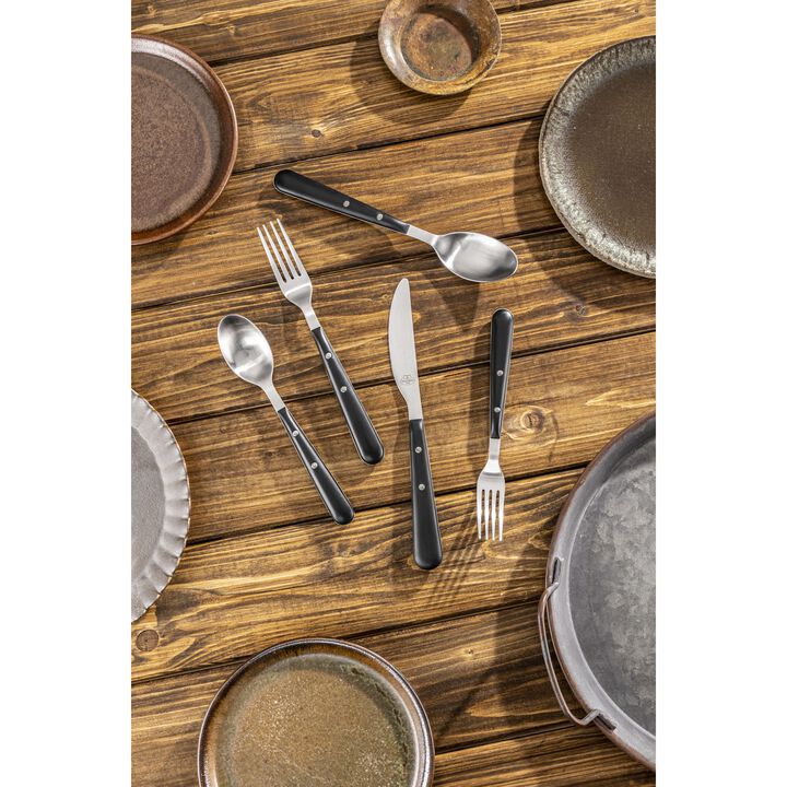 Avola, 20-pc, Matte, Flatware Set, Black Matte, large 2