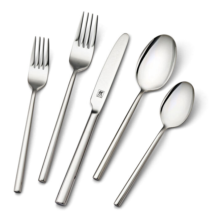 Aberdeen, 45-pc Flatware Set, 18/10 Stainless Steel , large 1