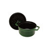 鋳物ホーロー鍋, ピコ・ココット 16 cm, ラウンド, バジルグリーン, 鋳鉄, small 3