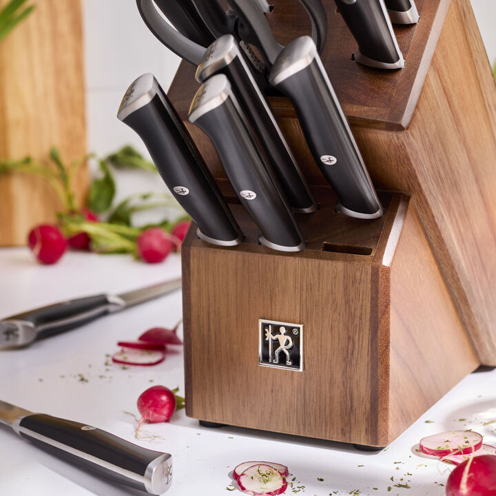 14-pcs, Knife block set, black, large 3