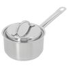 14 cm 18/10 Stainless Steel Saucepan with lid silver,,large