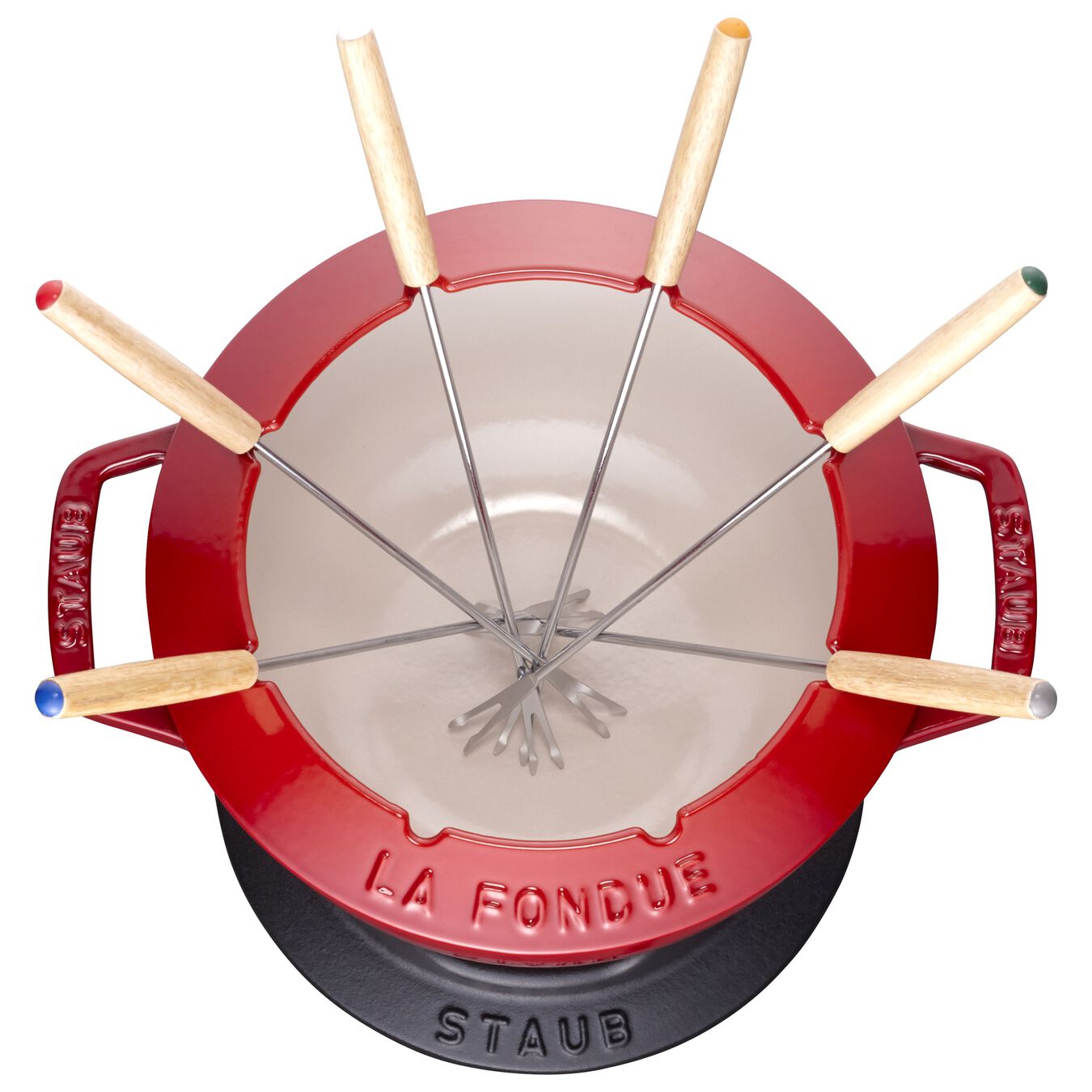 Staub Specialities Fondue Set 18 cm, KirschRot
