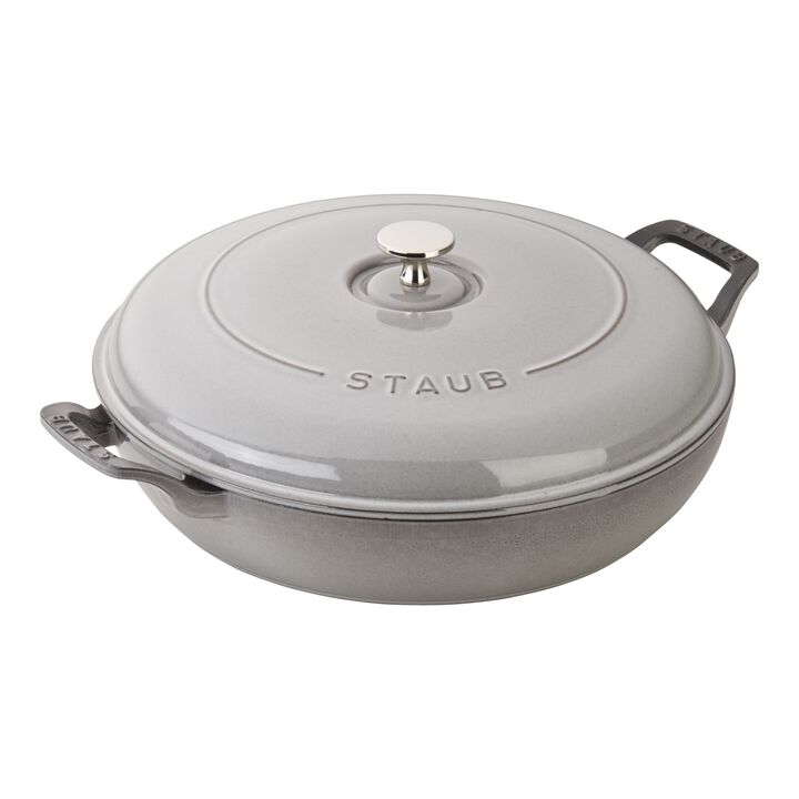 Cast Iron, 3.5 qt, Braiser, Graphite Grey, large 1