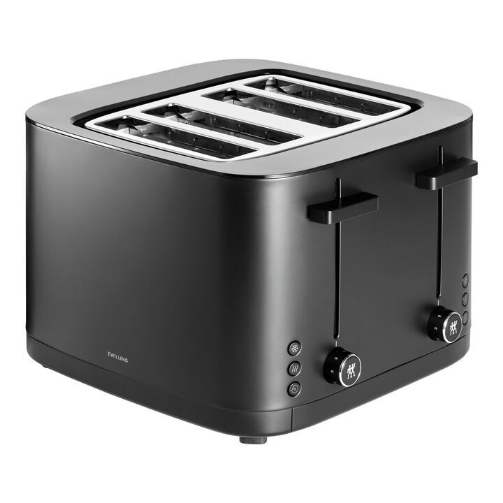 Enfinigy, 4 Short Slots Toaster, Black Matte, large 1