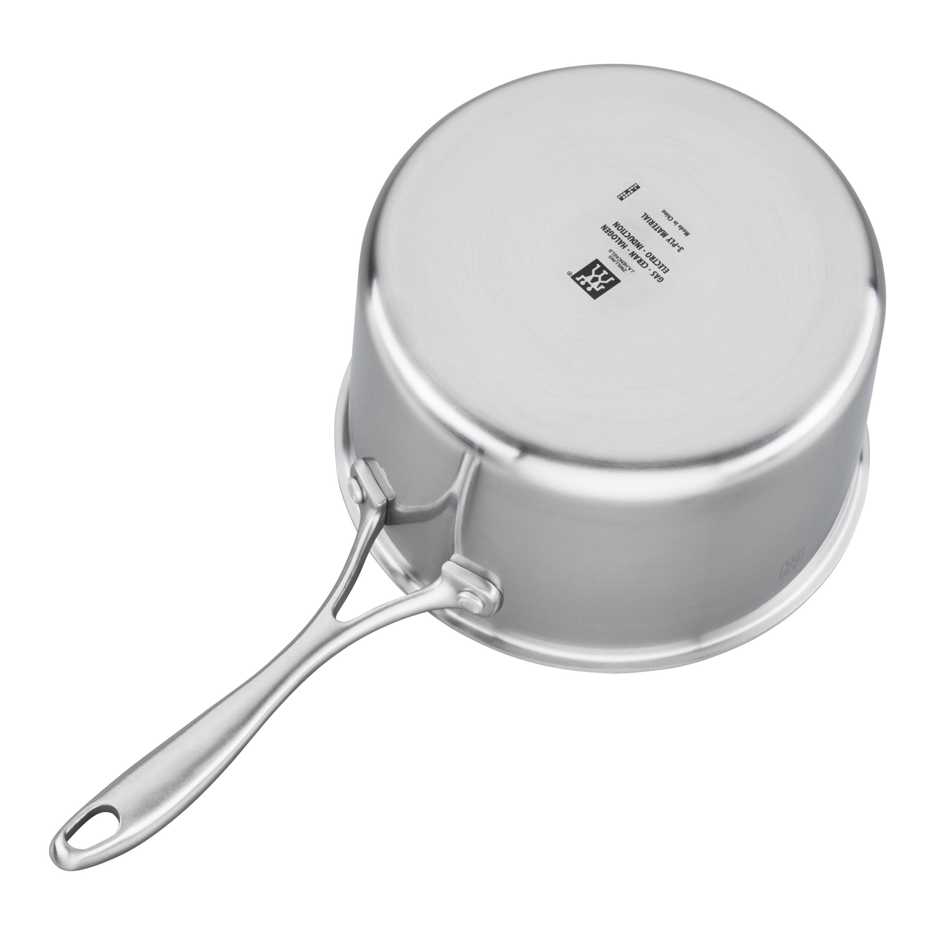 Spirit 3-ply Stainless Steel 4-Quart Saucepan - Thumbnail 2