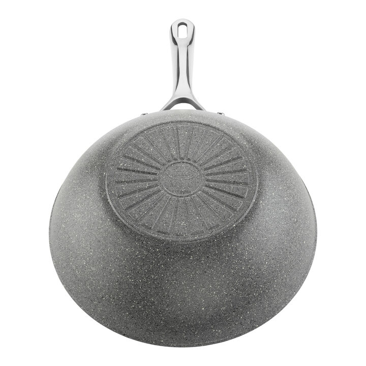 Salina, Wok, 30 cm, alluminio, Rivestimento antiaderente con base dura al Titanio senza Pfas, large 4