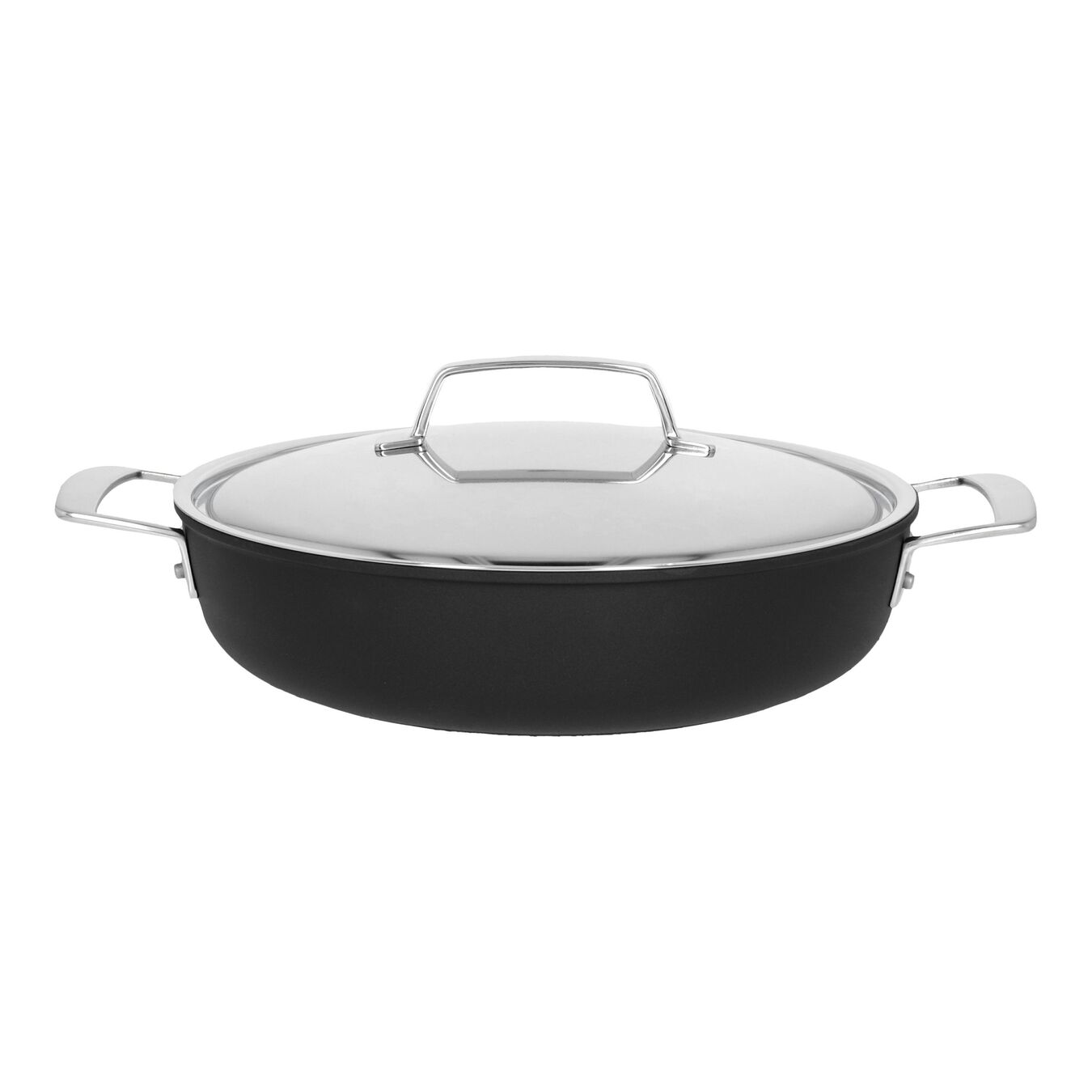 28 cm PTFE Serving pan with lid,,large 1