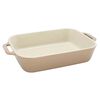 Ceramique, Rectangular Baking Dish Set White 2 Piece, small 3