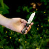 Outdoor, 3.5-inch, Hunting Knife With Leather Sheath, Matte Black Micarta, small 6