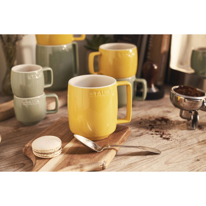 Ceramique, 350 ml ceramic Mug citron, large 4