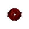 Cast Iron - Specialty Shaped Cocottes, 3.75 qt, Essential French Oven Rooster Lid, Grenadine, small 11