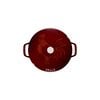 24 cm round Cast iron French oven grenadine-red,,large