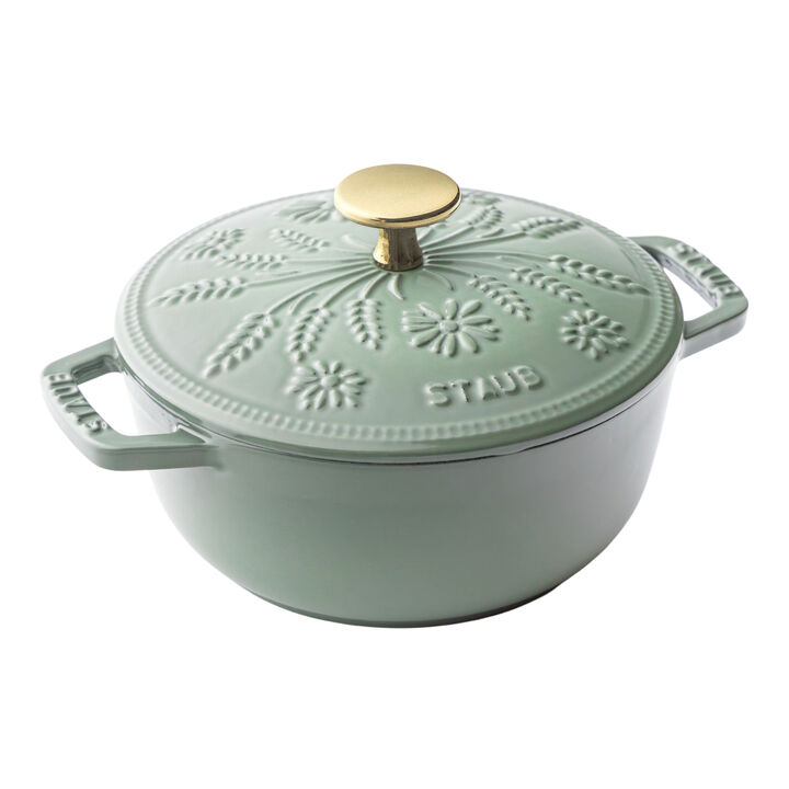 鋳物ホーロー鍋, Wa-NABE フレンチオーブン マーガレット 16 cm, 鋳鉄, large 1