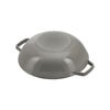 Specialities, 30 cm / 12 inch cast iron Wok with glass lid, graphite-grey, small 2