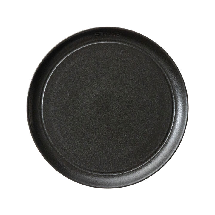 Dining Line, プレート フラット 22 cm, セラミック, ブラック, large 3
