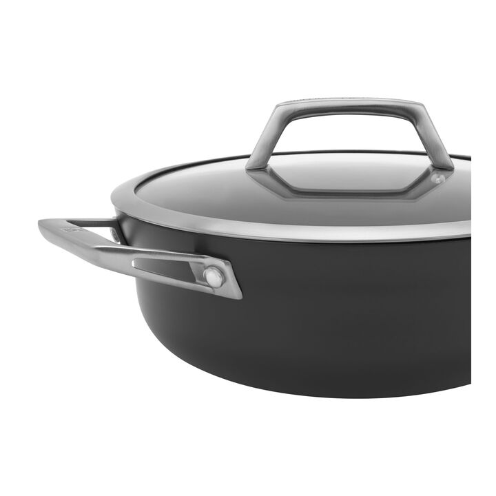 Motion, 4 qt, Aluminum, Non-stick, Hard Anodized Chef's Pan, large 4