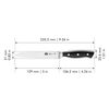 Brenta, 5-inch Utility knife, serrated edge , small 2