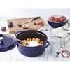 5.25 l cast iron round Cocotte, dark-blue - Visual Imperfections,,large