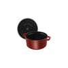 3.8 l cast iron round Cocotte, grenadine-red - Visual Imperfections,,large
